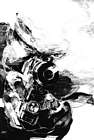 Snake Face Black & White Art