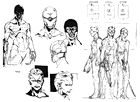 Cyborg Ninja Concept Sketches