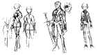Zeno, Vexacion, & Cupid Sketches