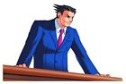 Phoenix Wright Behind Podium