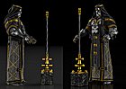 Faceless Clerik and Weapon