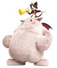 Cait Sith and Moogle